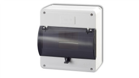 Rozdzielnica Niskonapięciowa 8 Modułowa Z Zerem I Klapką Biały Ob-8Zzk