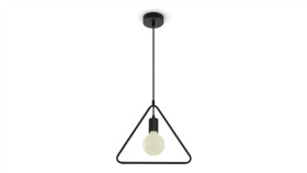 Lampa Wisząca Vt-7321 E27 Max. 60W Trójkąt Czarna 3838