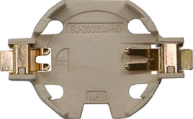 Battery holder for button cell Ø 20 mm, 1 cell, PCB mounting, BU2032SM-HD-G