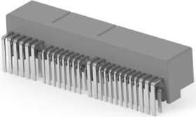 Plug, 54 pole, angled, 2 rows, gray, 175448-6