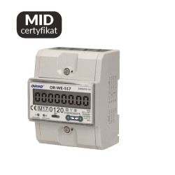 Licznik energii elektrycznej 3-fazowy wielotaryfowy RS485 MID 80A OR-WE-517