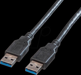 02.11.70 USB 3.0 cable, USB type-A connector to USB type-A connector, 1.8