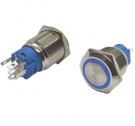 PBW-19BP-2 MONO 2A 250V PŁASKI NIEB12V