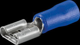 17004 blade receptacle, width: 6.4 mm, blue, 100 pieces