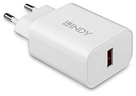 LINDY 18W USB Typ A Charger Ładowarka USB 18 W 1x USB-A biały dom