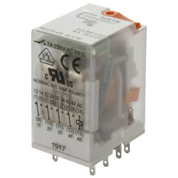 Metz Connect 110017101407 Plug-in Relay 24V AC 7A 4 Change-Overs LED