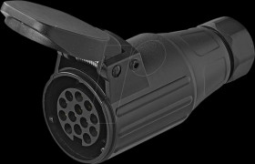 Trailer coupling socket, 13-pin, 12V