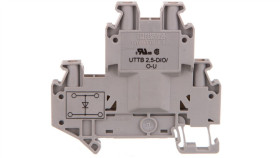 Złączka Szynowa Elementów Kontrolnych 2-Piętrowa 4-Przewodowa 2,5Mm2 Szara...