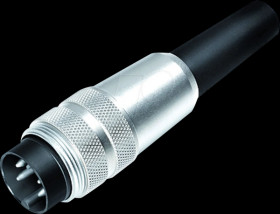 09 0305 00 03 Cable connector M16, series 680, 3-pin, unshielded, solder, IP40