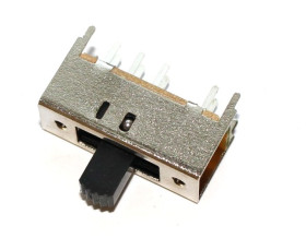 Przełącznik suwakowy 3-pozycyjny 2-obwody 9x25x10mm