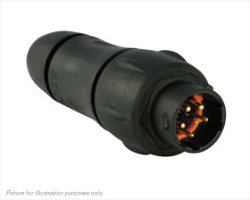 Złącze wielostykowe przemysłowe 6-pinowe Swobodne zawieszanie Souriau Sunbank by Eaton