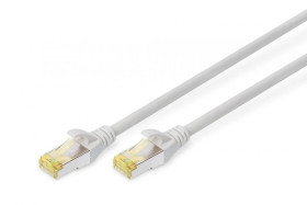 Patchcord RJ45/RJ45 S/FTP kat. 6A 1m AWG 27/7 LS0H szary DK-1644-A-010
