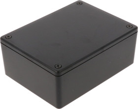 ABS enclosure, (L x W x H) 109 x 81 x 41 mm, black (RAL 9005), IP54, 1591XXSSBK