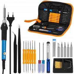 Duży zestaw lutowniczy z regulacją temperatury