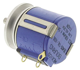 Potencjometr precyzyjny 10kΩ typ Obrotowy Bourns średnica wału 3,18 mm 2W długość wału 9.5mm Montaż na łożysku