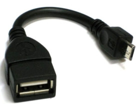 Adapter komputerowy mikro USB / USB A proste