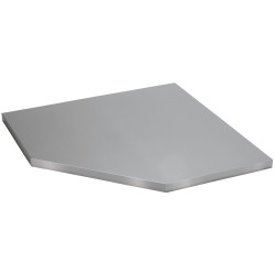 BUNKER 33203 Modular Stainless Steel Worktop for Corner Cabinet 865mm