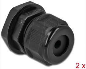 60363 Cable Gland PG13.5 for round cable bk 2 pcs