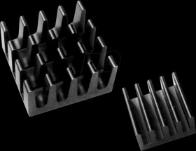 Raspberry Pi cooling kit, 2-piece, black