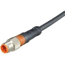 RSMV 3-224/5M przewód połączeniowy do czujników serii M8; 3 pin; złącze męskie proste; izolacja PUR, przewód 5m
