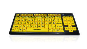 Klawiatura Upośledzenie wzroku bezprzewodowa, kolor: Wielokolorowy, Bluetooth, QWERTY (duński), Ceratech