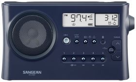Radio Sangean PR-D4BT fale metrowe (VHF), fale średnie (MF), AM, FM funkcja budzika granatowy