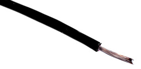 Przewód montażowy 0,08mm² Czarny RS PRO PVC 28 AWG 300 V dł. 100m 7/0,12 mm +105°C UL 1569, UL 1581, UL 758