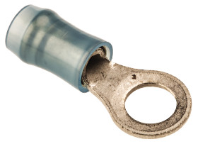 Zacisk oczkowy rozmiar przewodu 2.6mm² Ø , M5 izolowany średnica wew 5mm Niebieski TE Connectivity