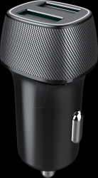 251115 In-car charger, 12 W, 2x USB-A