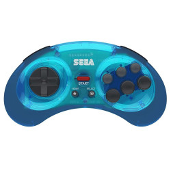 Retro-Bit Official SEGA Mega Drive 8-Button 2.4Ghz Wireless Arcade Pad - Blue [Discontinued]