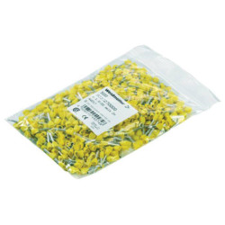 Weidm&#xFC;ller 9037490000 Twin Ferrule 1.5mm&#xB2; Black 100 pieces Partially Insulated