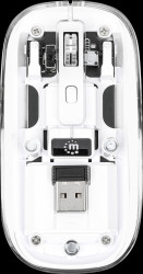 190275 Mouse, wireless, transparent/white