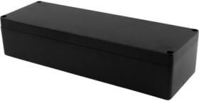 Aluminum die cast enclosure, (L x W x H) 360 x 122 x 80 mm, black (RAL 9005), IP68, 1590Z164BK