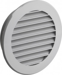 Kratka okrągła z siatką fi.120 szara 02-151