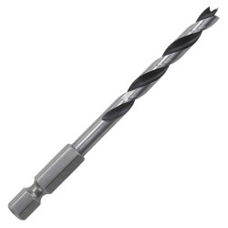 Wolfcraft 7262000 Wood Twist Drill &#xF8; 4 x 75mm Hex Shank