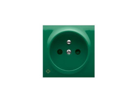 SIMON 54 Pokrywa gniazda pojedynczego z przesłonami antybakteryjny zielony DGZ1ZP/AB33 KONTAKT SIMON