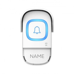 Przycisk bezprzewodowy bateryjny do rozbudowy dzwonków z serii ENTIKO, biały,OR-DB-RA-172PD/W