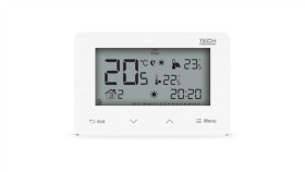 Tech St-293Z V3 - Regulator Pokojowy Przewodowy Dwustanowy Kolor Biały...