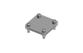 Złącze uniwersalne 3-elem. 80x80 bednarka-bednarka stal nierdzewna 215.1.1 NI 21501105