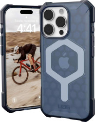 Urban Armor Gear Essential Armor MagSafe Case Futerał backcase Apple iPhone 16 Pro niebieski, przeźroczysty Kompatybilny