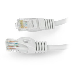 Przewód sieciowy Ethernet Patchcord UTP 5e 7,5m - szary