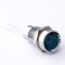 Lampka kontrolna do montażu panelowego 3.8V, niebieska 8mm LED Chrom Wyprowadzenia CML Innovative Technologies