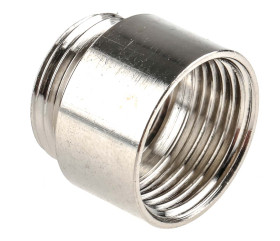 Adapter do dławnic kablowych gwint wew M20 gwint zew PG11 Mosiądz platerowany niklem rozmiar gwintu PG11 → M20