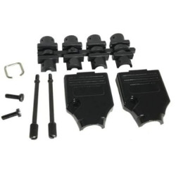 Osłona tylna D-Sub 9 -pinowe Cynk Kątowe Norcomp Standard D-Sub