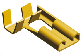 Konektor płaski Żeński 6.35 x 0.81mm długość 11.4mm Izolacja: Nieizolowane Cyna