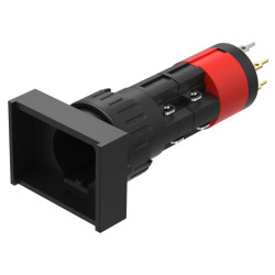 Element wykonawczy przycisku, Siłownik, do uzytku z: Urządzenia przełączające, Czarny, Utrzymane