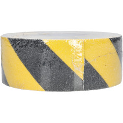 Ultratape Black and Yellow Non Slip Hazard Tape 75mm x 18.3m