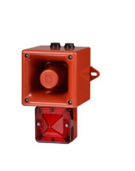 Sygnalizator akustyczny z lampą sygnalizacyjną 24 V Zielony V DC IP66 Montaż ścienny 113dB