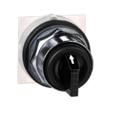 Przełącznik 3 pozycyjny, Harmony 9001K, czarny, C cam, z powrotem do środka, metalowy, 9001KS53B