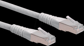 21150830 Patch cable Cat.6 S/FTP PIMF gray 0.5m